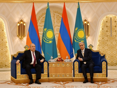 Armenia President to Kazakhstan counterpart: I would like to see much deeper cooperation between our countries