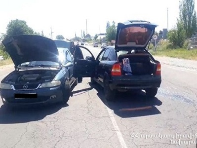 Ջրվեժ-Գառնի ավտոճանապարհին բախվել են Opel Vectra-ն և Opel Astra G-ն․ ուղևորներից մեկը հոսպիտալացվել է