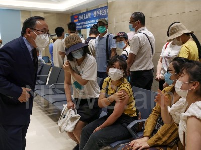 China citizens get vaccinated in Armenia