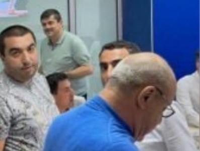 Artsakh President comes out of Armenia ruling party headquarters