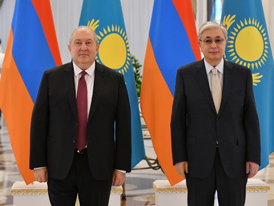 Ծննդյան օրվա առթիվ Արմեն Սարգսյանին շնորհավորել է Ղազախստանի նախագահ Կասիմ-Ժոմարտ Տոկաևը