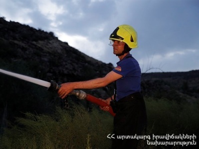 Քանաքեռավան գյուղում այրվել է 10 հա խոտածածկ տարածք. Ժամանել է 4 մարտական հաշվարկ