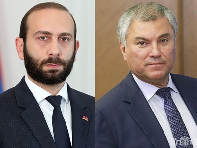 Russian State Duma chairman congratulates Armenia Parliament Speaker on victory in elections