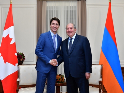 Արմեն Սարգսյանը ուղերձ է հղել Կանադայի վարչապետ Թրյուդոյին