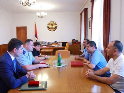 Karabakh President receives Armenia Investigative Committee chairman-led delegation