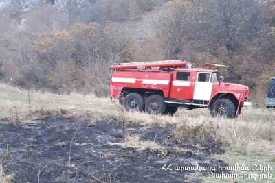Սահմանամերձ Կոթի գյուղի սահմանի ողջ երկայնքով բռնկված հրդեհը մարվել է. այրվել է մոտ 50 հա խոտածածկույթ