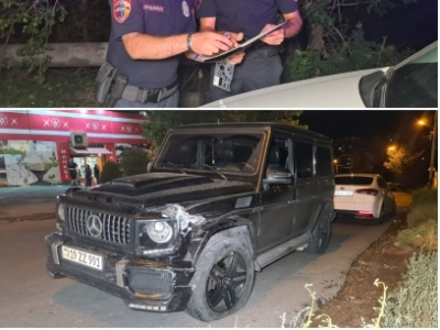 Երևանում բախվել են Mercedes G-ն ու թիվ 22 երթուղին սպասարկող ավտոբուսը