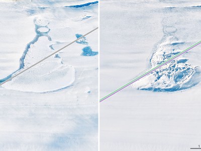 Active lakes are found under Antarctica glaciers
