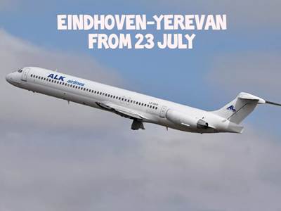 Իրականացվելու են ուղիղ չվերթներ Նիդերլանդների Էյնդհովեն քաղաքից դեպի Երևան