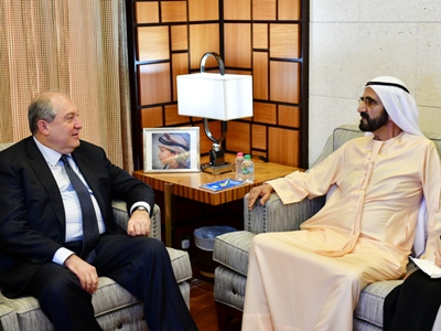 Armenia President congratulates Vice-President and PM of UAE, ruler of Dubai on his birthday
