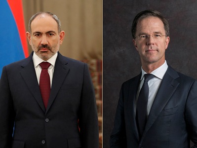 Dutch PM congratulates Armenia's Pashinyan on victory in snap parliamentary elections