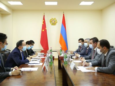 Armenia acting high-tech industry minister receives China Ambassador