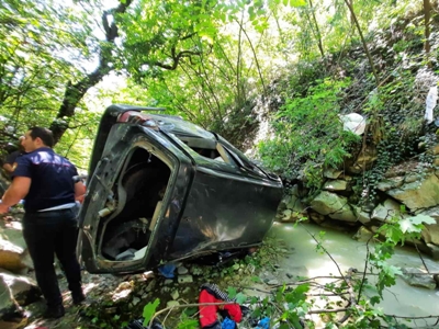 Car falls into Armenia Lori Province town gorge, driver dies on the spot