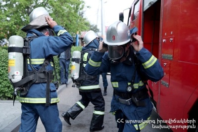 Էջմիածին քաղաքում այրվել է վագոն-տնակ