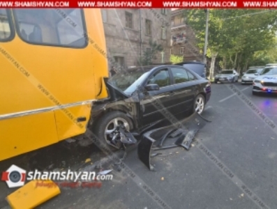 Բախվել են Mercedes-ը, Hyundai Sonata-ն, թիվ 18 երթուղու ավտոբուսն ու թիվ 23 երթուղու միկրոավտոբուսը. կա վիրավոր