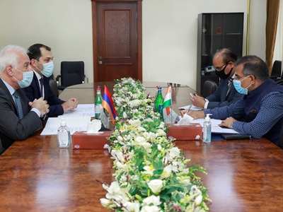 Նախարար Վահագն Խաչատուրյանը հանդիպել է Հայաստանում Հնդկաստանի դեսպան Կիշան Դան Դեվալին