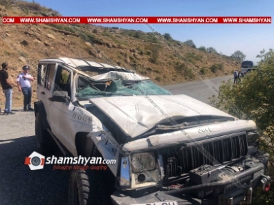 Արագածոտնում «Jeep Cherokee»-ն կողաշրջվել է. ուղեւորը տեղափոխվել է «Աշտարակ» ԲԿ