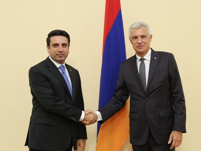 Armenia Parliament Speaker receives Slovak Foreign and European Affairs Minister-led delegation