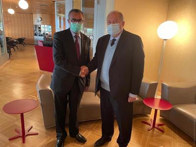 Armenia President meets with WHO Director-General in Geneva