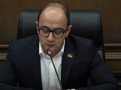 Armenia opposition MP: Border demarcation occurs when countries have no problems with each other