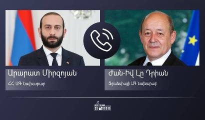 Главы МИД Армении и Франции обсудили ситуацию вокруг Нагорного Карабаха