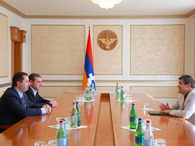 Karabakh President receives acting Rector of Yerevan State University