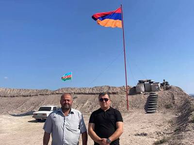 New Armenian flag placed in Armenia's Tegh village, higher than Azerbaijani flag