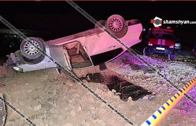 Driver dies on the spot after accident at Yerevan section of North-South highway under construction