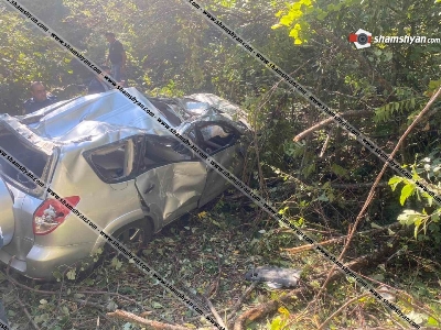 Ողբերգական վթար՝ Սյունիքում. Toyota RAV4-ը մոտ 100 մետր գլորվել է և հայտնվել ձորում, վարորդը տեղում մահացել է