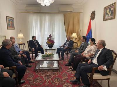 Iran-Armenia Chamber of Commerce chairman visits Embassy of Armenia
