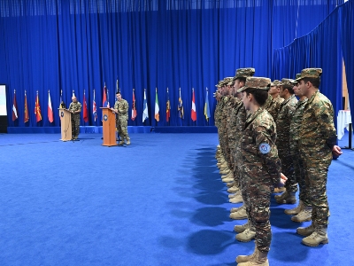 Armenia peacekeepers in Kosovo mark Independence Day anniversary