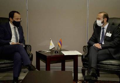 Արարատ Միրզոյանը բարձր է գնահատել եղբայրական Կիպրոսի սկզբունքային դիրքորոշումը. Հանդիպում կիպրացի իր գործընկերոջ հետ