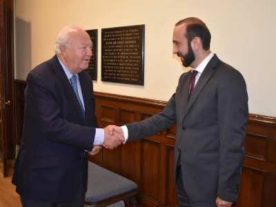 Ա.Միրզոյանը հանդիպել է ՄԱԿ-ի Քաղաքակրթությունների դաշինքի բարձր ներկայացուցիչ Միգել Անխել Մորատինոսի հետ