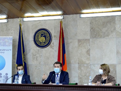 Armenia justice minister meets with students of Yerevan State University, discusses justice reforms