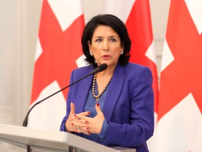 Georgia President says she won't grant pardon to Saakashvili