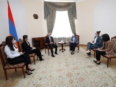 Armenia Deputy PM Mher Grigoryan receives US Ambassador