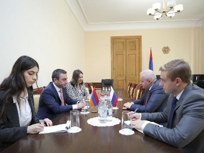 Իշխան Սաղաթելյանն ընդունել է ՀՀ-ում ՌԴ դեսպան Սերգեյ Կոպիրկինին