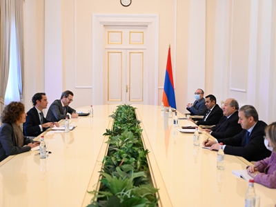 ՀՀ նախագահն ընդունել է Կովկասում ՆԱՏՕ-ի գլխավոր քարտուղարի հատուկ ներկայացուցիչ Խավիեր Կոլոմինա Պիրիզին