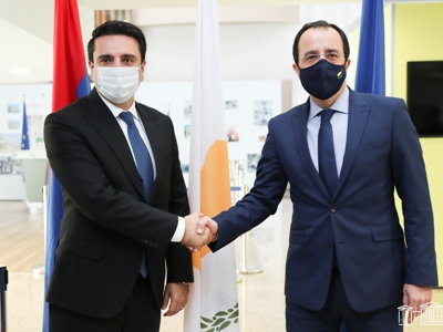 ԱԺ նախագահը հանդիպել է Կիպրոսի ԱԳ նախարարի հետ. տարածաշրջանային ու երկկողմ օրակարգին առնչվող հարցեր են քննարկվել
