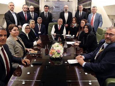 Turkey’s Erdogan says Azerbaijan’s Aliyev talked to Armenia’s Pashinyan