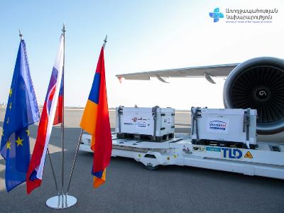 «Մոդեռնա» ընկերության 60 700 դեղաչափ պատվաստանյութը Հայաստանում է