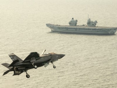 Британский  истребитель F35 упал в Средиземное море