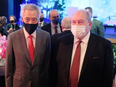 Armenia President provides Singapore PM with information about Azerbaijan's aggressive actions
