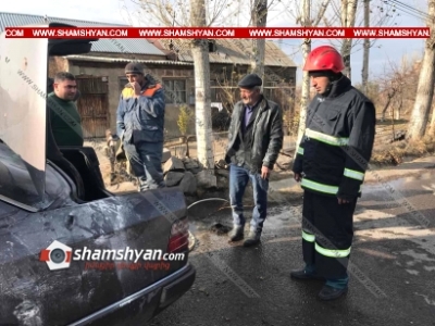 Արտակարգ դեպք Գեղարքունիքի մարզում. Mercedes-ում առաջացած հրդեհը հրշեջներն ու քաղաքացիները մարել են