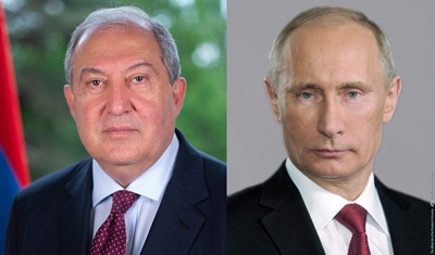Armenia President sends condolence telegram to Russian counterpart