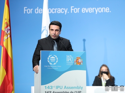 Armenia Parliament Speaker touches upon need for Karabakh conflict settlement at IPU Assembly