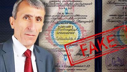 Սկանդալ․ Ռազմիկ Պետրոսյանն Արագածոտնի մարզպետ է նշանակվել կեղծ դիպլոմով. Yerevan.today (ֆոտո)