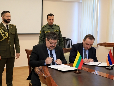 Armenia and Lithuania sign military cooperation program