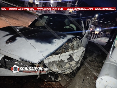 Լոռիում «Dodge»-ը բախվել է ճամփեզրի պատին․ վարորդը «Ալավերդի» ԲԿ է տեղափոխվել