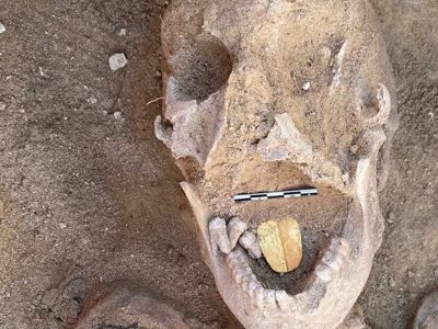 В Египте в древних гробницах найдены человеческие скелеты с золотыми языками